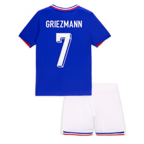 Fotballdrakt Barn Frankrike Antoine Griezmann #7 Hjemmedraktsett EM 2024 Kortermet (+ Korte bukser)